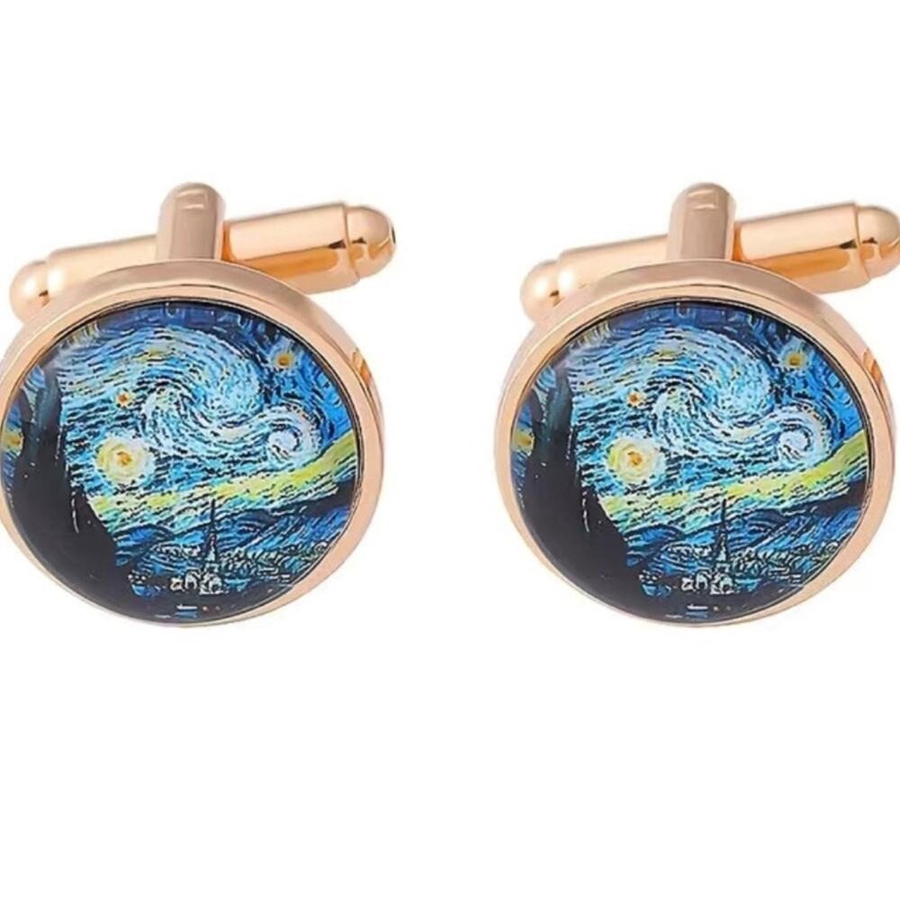The Starry Night Cufflinks Vincent Van Gogh